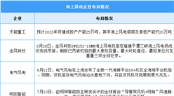 2023年中国海上风电累计装机容量及企业布局情况