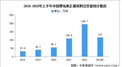 2023年上半年中国锂电池正极材料及其细分市场出货量分析（图）