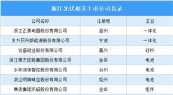 2023年浙江光伏行业重点企业分析：以中小型为主（图）