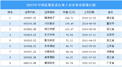2023年中国仪器仪表行业上市企业市值排行榜（附榜单）