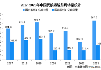 2023年中国民航运输情况分析：运输总周转量完成1188.3亿吨公里（图）