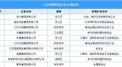 2023苏州民营企业100强（附名单）
