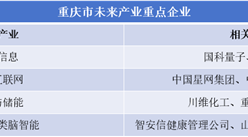 2024年重慶市未來產業集群及重點企業分析（圖）