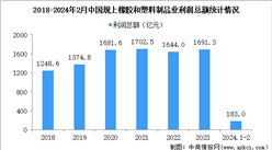 2024年1-2月中国橡胶和塑料制品业经营情况：利润同比增长50.2%