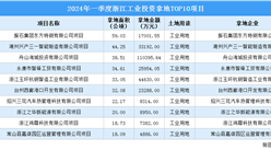 【项目投资跟踪】2024年一季度浙江工业投资TOP10项目盘点