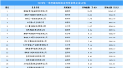 投資動態搶先看 | 2024年一季度湖南制造業投資企業50強名單匯總（圖）