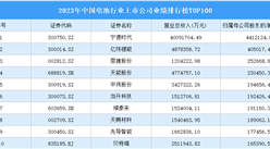 2023年中国电池行业上市公司业绩排行榜TOP100（附榜单）