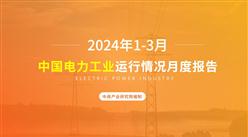 2024年1-3月中國電力工業運行情況月度報告（附完整版）