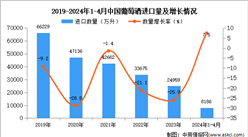 2024年1-4月中國葡萄酒進口數據統計分析：進口量同比增長7.5%