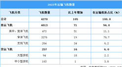 2024年中國民航運輸飛機數量及運輸飛機細分領域預測分析（圖）