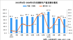 2024年5月全國轎車產量數據統計分析