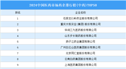 2024中國醫藥市場藥企排行榜(中藥)TOP50（附榜單）