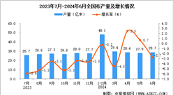 2024年6月全國(guó)布產(chǎn)量數(shù)據(jù)統(tǒng)計(jì)分析