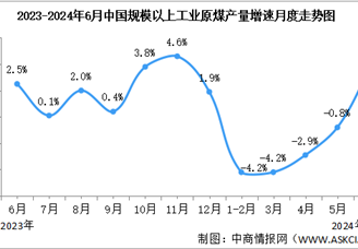 2024年6月中國煤炭行業(yè)運(yùn)行情況：原煤產(chǎn)量增長加速