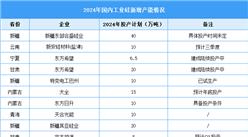 2024年中國工業(yè)硅產(chǎn)能產(chǎn)量預(yù)測及重點企業(yè)新增產(chǎn)能分析（圖）