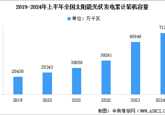 2024年上半年中國光伏發(fā)電累計裝機容量以及不同形式光伏電站裝機容量占比分析（圖）