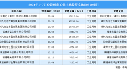 招商观察 | 2024年上半年漳州这10个工业项目土地投资规模最大