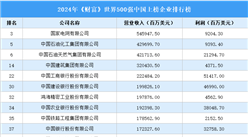 2024年《財富》世界500強(qiáng)中國上榜企業(yè)排行榜（附榜單）