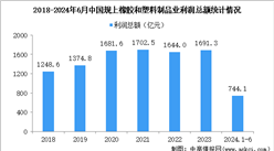 2024年1-6月中國橡膠和塑料制品業(yè)經(jīng)營情況：利潤同比增長(zhǎng)11.2%