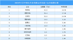 2024年7月中國公共充電樁運營量前十運營商排行榜（附榜單）