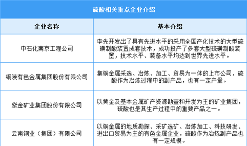 2024年中国硫酸产量及重点企业预测分析（图）