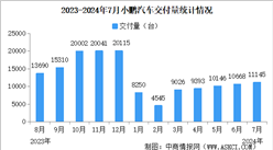 2024年7月小鵬汽車交付量情況：交付量同比微漲（圖）