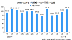 2024年7月中国磷酸一铵及磷酸二铵产量情况分析（图）