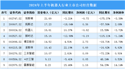 2024年上半年中國(guó)機(jī)器人行業(yè)上市公司業(yè)績(jī)排行榜（附榜單）