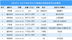 2024年1-8月中國企業(yè)安全領(lǐng)域私募股權(quán)投資盤點（附投融資事件匯總）