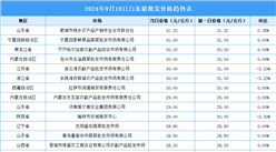 2024年9月20日全国各地最新白条猪价格行情走势分析