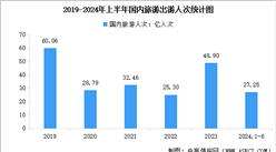 2024年上半年国内旅游数据情况：国内出游人次27.25亿，同比增长14.3%（图）