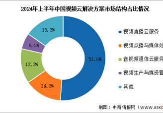 2024年上半年中国视频云解决方案市场规模及市场结构分析（图）