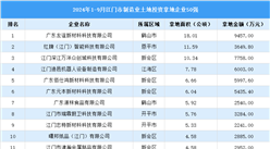 【投資要點(diǎn)】2024年1-9月江門(mén)市制造業(yè)土地投資企業(yè)50強(qiáng)名單（圖）