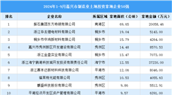 投資動(dòng)態(tài) | 2024年1-9月份嘉興市制造業(yè)土地投資企業(yè)50強(qiáng)名單匯總（圖）