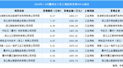 【項目投資跟蹤】2024年1-9月衢州市工業土地投資TOP10項目盤點