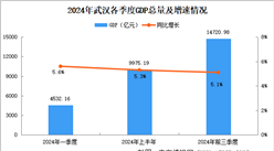 2024年前三季度武汉经济运行情况分析：GDP同比增长5.1%（图）