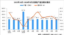 2024年9月全国铅产量数据统计分析