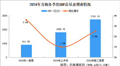 2024年前三季度青海经济运行情况分析：GDP同比增长2.5%（图）