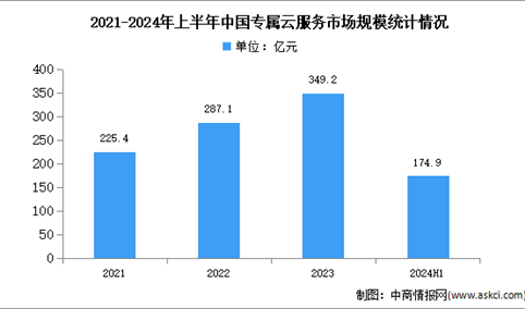 2024年上半年中国专属云服务市场规模及结构分析（图）