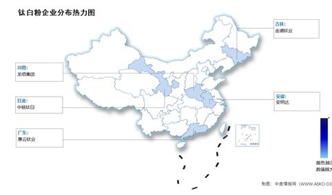 2024年中国钛白粉产量及企业分布情况预测分析（图）