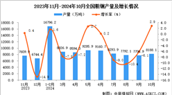 2024年10月全国粗钢产量数据统计分析