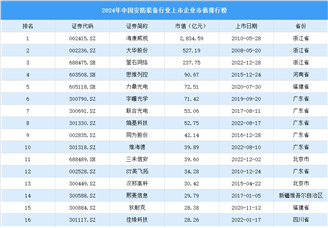 2024年中國(guó)安防裝備行業(yè)上市企業(yè)市值排行榜（附榜單）