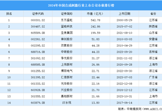 2024年中国合成树脂行业上市公司市值排行榜（附榜单）