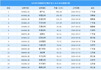 2024年中國體外診斷行業上市公司市值排行榜（附榜單）