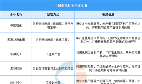 2025年氢气产量及企业布局情况预测分析（图）