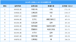 2024年云南省上市公司市值排行榜（附榜單）