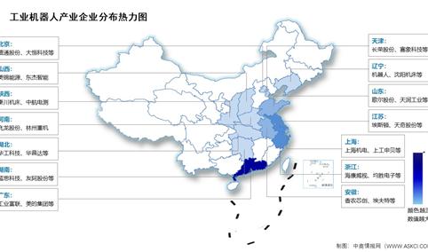 2025年中国工业机器人销售额及企业分布情况预测分析（图）