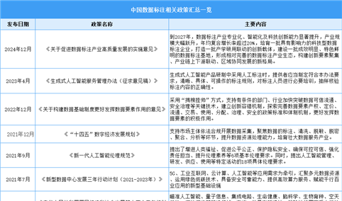 2025年中国数据标注行业市场前景预测研究报告（简版）