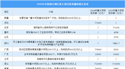 2025年中國部分地區重大項目投資額和相關表述（圖）