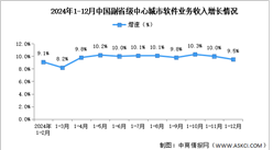 2024年1-12月中国软件业各地区及副省级中心城市情况分析（图）